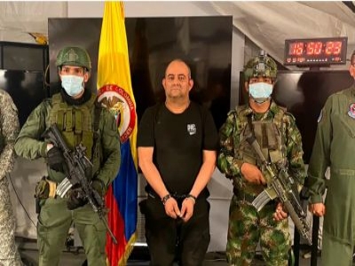 COLOMBIA'S MOST WANTED DRUG-LORD, OTONIEL CAPTURED