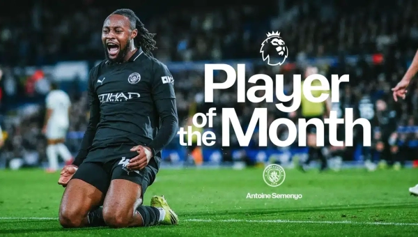 Man City Star Semenyo Beats Haaland, Others Bags EPL Player of the Month Honour