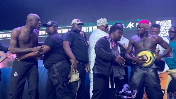 TENSION BUILDS AS PORTABLE, CARTER EFE CLASH AHEAD OF CELEBRITY BOXING MATCH
