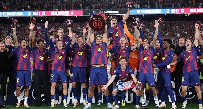 BARCELONA DEFEAT REAL MADRID TO SECURE LA LIGA CHAMPIONSHIP