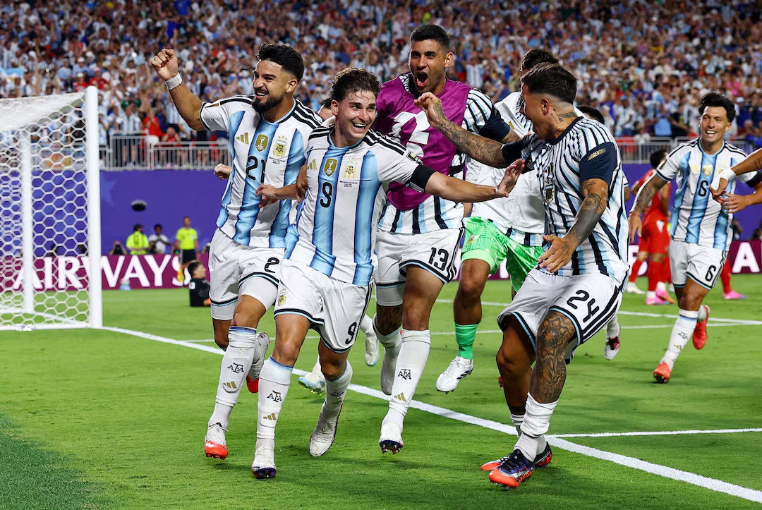 ARGENTINA SINK SWITZERLAND 3-1 TO SECURE SEMI-FINAL PLACE