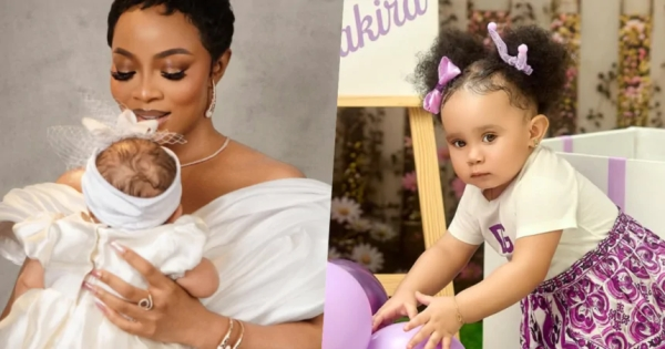 TOKE MAKINWA REVEALS DAUGHTER’S FACE AMID MYSTERY OVER FATHER’S IDENTITY