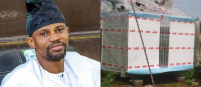 OGUN: PDP LAWMAKER, ADELEYE GIFTS IKOTO COMMUNITY TRANSFORMER AFTER 3 YEARS WITHOUT ELECTRICITY