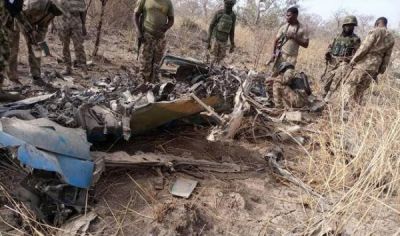 WRECKAGE OF MISSING NAF JET FOUND IN SAMBISA FOREST ONE YEAR AFTER