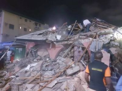 LAGOS BUILDING COLLAPSE: 10 DEAD, 24 INJURED AS RESCUE OPERATIONS WIND DOWN