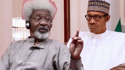 TOLD NIGERIANS NOT TO VOTE FOR JONATHAN IN 2015, BUT DIDN&#039;T TELL THEM TO VOTE BUHARI - SOYINKA