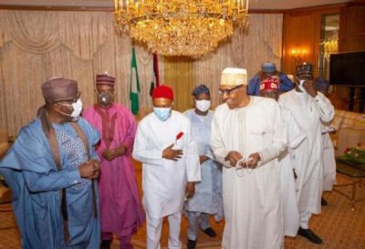 BUHARI HOSTS TINUBU, AMAECHI, OTHERS TO DINNER PREPARATORY TO APC NATIONAL CONVENTION