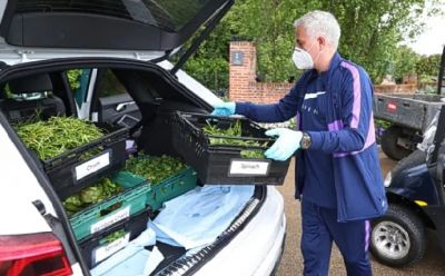 JOSE MOURINHO DELIVERS FRESHLY GROWN FOOD TO NEEDY FAMILIES DURING CORONAVIRUS CRISIS