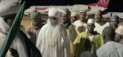 EMIR SANUSI II TAKES OVER PALACE AT MIDNIGHT AS DEPOSED BAYERO ARRIVES KANO WITH SOLDIERS IN PALACE