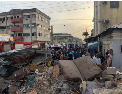 23 RESCUED ALIVE AS DEATH TOLL RISES TO 8 IN LAGOS BUILDING COLLAPSE