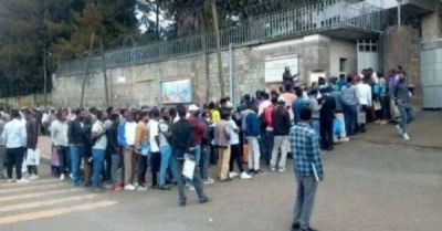 ETHIOPIANS QUEUE UP TO VOLUNTEER TO SUPPORT RUSSIA&#039;S FIGHT IN UKRAINE