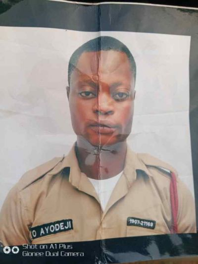  Ayodeji Olatomide, Missing FRSC officer