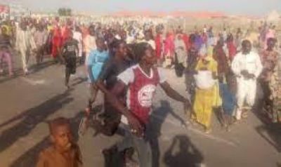 RESIDENTS MOLESTED, VEHICLES DESTROYED AS IDPS EMBARK ON PROTEST IN ABUJA