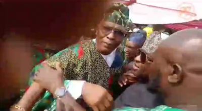 OGUN FEDERAL LAWMAKER, TUNJI AKINOSI ASSAULTS POLICE OFFICER AT A PUBLIC FUNCTION (VIDEO)