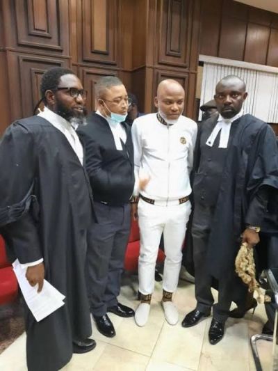 LOCKING OUT KANU&#039;S LAWYERS FROM COURT SESSIONS WILL FURTHER THREATEN PEACE IN SOUTHEAST, TRADITIONAL, RELIGIOUS LEADERS TELL FG