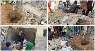 EXPLOSION ROCKS MAIDUGURI HOUSING ESTATE JUST AS ROCKET LANDS IN COMMUNITY NEAR AIRPORT